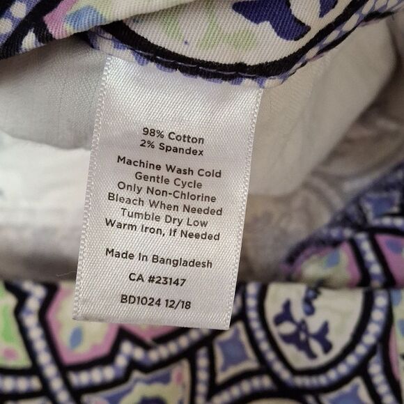 TALBOTS Shorts Womens Size 10 Colorful Whimsical Spring Fun Cotton - Picture 6 of 6